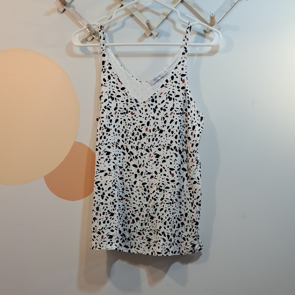 Ricki's Black and White Patterned Camisole